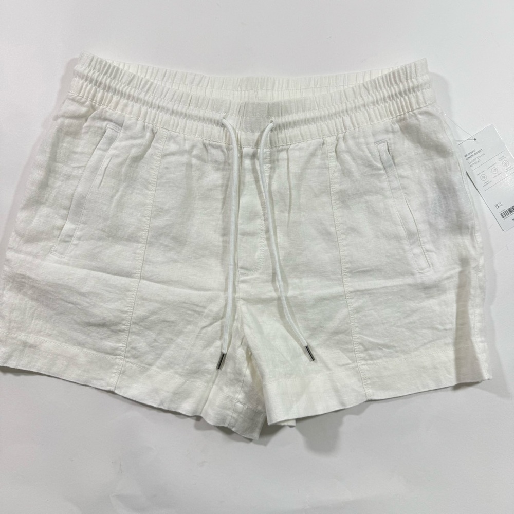 New Athleta Retreat Linen Shorts White Size 10
